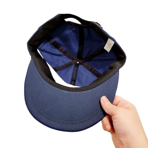 2/$20 Brand New Vintage 90s Navy Blue Adjustable Cap Hat - Picture 6 of 8